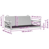 vidaXL Gugalna klop bež 109x62x40 cm poli ratan | Shoptok.si