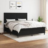  The Living Store Box spring postelja z vzmetnico črna 160x200 cm blago - Box Spring Postelja, (21501120) Cene