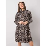RUE PARIS Dress-WN-SK-R819-1.17-black-beige | shoptok.hr