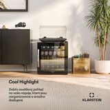 Klarstein Beersafe hladilnik za pijačo z zrcalnimi steklenimi vrati | 44 x 48 cm | Notranja LED osvetlitev | Shoptok.si