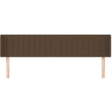  Uzglavlje s ušima tamnosmeđe 203x16x78/88 cm od tkanine | shoptok.hr