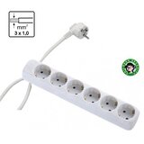Mitea_Electric Priključnica 16A 250V 3680W 3x1.0mm2 prenosna nerastavna šestostruka (produžni kabl) ME-PKL6-1.5M DZ Cene