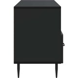 TV omarica s predalom Črna 102 x 34,5 x 50 cm Inženirski les, (5000210317) | Shoptok.si