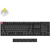 KEYCHRON K10 QMK Brezžična Mehanska Tipkovnica (Version 2), 2.4GHz / BT, Bela LED, Super Switch, Banana / K10X-A4, (5000130935) Cene