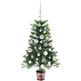 vidaXL Božično drevo med 150 LED z stojalom Zelena 90 cm PE | Shoptok.si