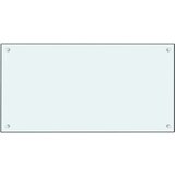 vidaXL Kuhinjska zaščitna obloga 2 kosa bela 80x40 cm kaljeno steklo | Shoptok.si