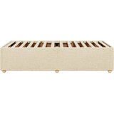  Okvir za krevet bez madraca krem 100 x 200 cm od tkanine | shoptok.hr