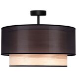 Duolla - Plafonski luster WOOD BOHO 1xE27/15W/230V, prečnik 45 cm, crna/bež | Eponuda.com