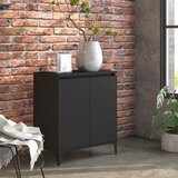 vidaXL Komoda crna 60 x 35 x 70 cm od iverice Cijene