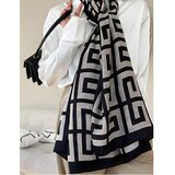 IZMAEL Šal ZA-13059 - Črna | Shoptok.si