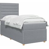  Boxspring krevet s madracem Svjetlosiva 100 x 200 cm Tkanina | shoptok.hr