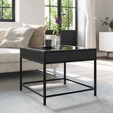  Stolić za kavu s beskonačnim LED svjetlima crni 50x50x41 cm | shoptok.hr