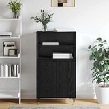  Highboard s policom s pohranom s vratima Crna 60 x 36 x 110 cm Konstruirano drvo | shoptok.hr