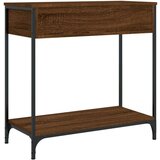  Konzolni stol smeđa boja hrasta 75x34 5x75 cm konstruirano drvo | shoptok.hr