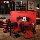  XXL komplet 4v1 21V aku. brezkrtačni vijačnik udarni ključ brusilnik vrtalnik 2x3Ah kovček | Shoptok.si