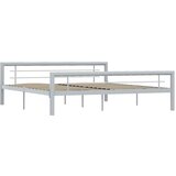 The Living Store Posteljni okvir siv in bel kovinski 180x200 cm - Posteljni Okvir, (21526970) | Shoptok.si
