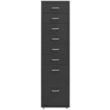 vidaXL mobilni ormarić za spise antracit 28 x 41 x 109 cm metalni | shoptok.hr