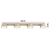 Brilagi LED RGB prigušiva ugradna spot svetiljka MONO 4xGX53/14W/230V Wi-Fi Tuya bež | Eponuda.com