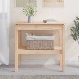  Konzolni stol crni 80 x 40 x 75 cm od masivne borovine Cijene