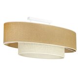  Duolla - Plafonski luster DOUBLE OVAL YUTE 2xE27/15W/230V braon/krem | Eponuda.com