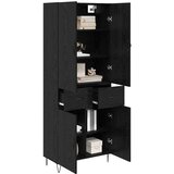  Highboard s ladicama 2 pcs Crni hrast Inženjersko drvo i staklo | Eponuda.ba