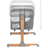 Momi kolevka za bebe Smart Bed Grey, 0m+