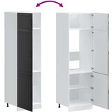 vidaXL Kuhinjska omarica Lucca črn inž. les | Shoptok.si