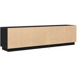 vidaXL TV omarica z LED lučmi črna hrast 193,5x41x50 cm | Shoptok.si