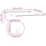  Skrovita tenda Narančasta i smeđa 350x250 cm | shoptok.hr