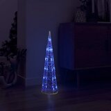 vidaXL Akrilni ukrasni stožac s LED svjetlima plavi 60 cm Cijene