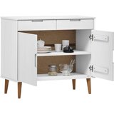  Komoda MOLDE bijela 90 x 40 x 80 cm od masivne borovine | shoptok.hr