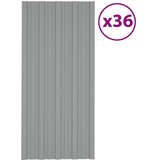 Krovni panel 36 pcs Sivi 100 x 45 cm Pocinčani čelik - Sivi 100 x 45 cm 36 | shoptok.hr