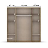 Modern Living Omara S Klasičnimi Vrati Voyager, Barva Hrasta, Siva | Shoptok.si