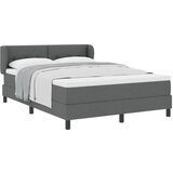 vidaXL Box Spring Postelja s Penečem Temno Sivo 140x200 cm Tkanina Cene