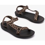 Resti Black and brown women's sports sandals with print Iberifa | Eponuda.ba
