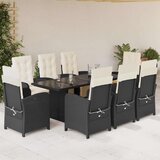  9-dijelni vrtni blagovaonski set s jastucima od poliratana | shoptok.hr