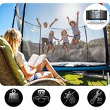  Vrtni trampolin Neo-Sport 15 ft / 465 cm s vanjskom zaštitnom mrežom i ljestvama | shoptok.hr