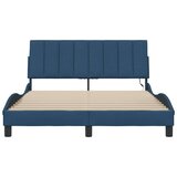  Posteljni okvir brez vzmetnice modra 120x200 cm tkanina, (21829030) | Shoptok.si