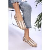 Shoeberry Women's Lurica White-tan Linen Espadrille | Shoptok.si