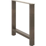  Noge za blagovaonski stol Prirodni čelik 2 kom 80 x (72-73) cm Čelik | shoptok.hr