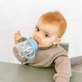 Suavinex Wild & Free Bottle With Soft Spout steklenička z ročaji Blue 150 ml | Shoptok.si