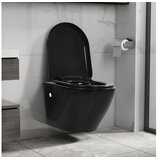  Viseča WC školjka brez roba keramična črna | Shoptok.si