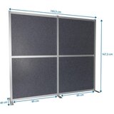 MID.YOU Pregradna Stena Flexmiut Modul, Siva | Shoptok.si