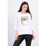 Kesi Blouse with Summer Girl print white Cijene