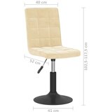 vidaXL Vrtljivi jedilni stoli 4 kosi krem žamet, (20945308) | Shoptok.si