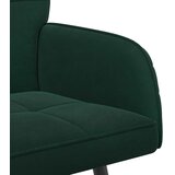  Dvosjed s metalnim nogama 2-sjedalo Tamnozelena Baršun | shoptok.hr