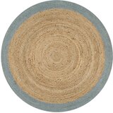  Ručno rađeni tepih od jute s maslinastozelenim rubom 150 cm | shoptok.hr
