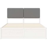  Krevetni okvir s tapiciranim uzglavljem Svijetlo siva | shoptok.hr