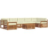  Set vanjskih sofa 8 kom. Prirodna i krem | shoptok.hr