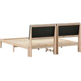  Okvir kreveta smeđe i tamnosivo 180 x 200 cm Masivna borovina | shoptok.hr
